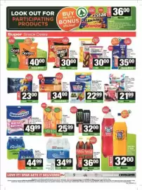 Spar catalogue Page 5: Cadbury - 5 star, lunch bar, crunchie, ps, astios €36,00, Coca cola - original €36,00