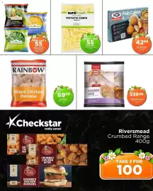 Check Star catalogue Page 4: Sea Harvest Fish Cakes €42,99, Country Range Chicken Legs €239,99