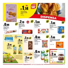 Volantino Sì con te Supermercati Pagina 13: Biscotti Novellini Campiello €1,09, McVitie's Digestives €2,19