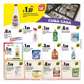Volantino Sì con te Supermercati Pagina 18: Nelsen Piatti €1,69, Detersivo in polvere Soft blu oxigen €1,99