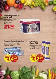 Tabloide Dia Página 3: Massa c/ Ovos DIA €2,99, Creme Dental Sorriso Dentes Brancos €4,49