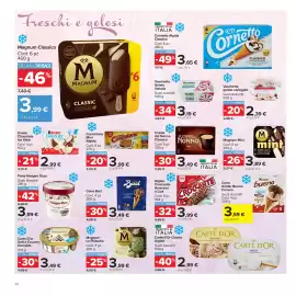 Volantino Carrefour Market Pagina 26: Algida Croccante Amarena €3,99, Cono Baci €3,49