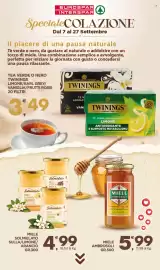 Volantino Eurospar Pagina 12: MIELE AMBROSOLI GR.500 €5,99, MIELE SOLMIELATO SULLA/LIMONE/ARANCIO GR.300 €4,99