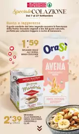 Volantino Eurospar Pagina 15: BEVANDA ALLA MANDORLA SENZA ZUCCHERO CONDORELLI CL.50 €2,39