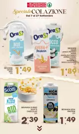 Volantino Eurospar Pagina 16: BEVANDE ORASÌ RISO LT.1 €1,49, BEVANDA SOIA PROTEIN LT.1 €1,49