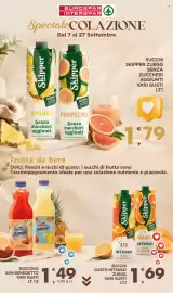 Volantino Eurospar Pagina 23: SUCCOSO SAN BENEDETTO VARI GUSTI €1,49, SKIPPER €1,69
