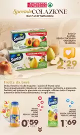 Volantino Eurospar Pagina 24: Succo SANTAL €2,29, SUCCO SANTAL SENZA ZUCCHERI PESCA E LIMONE LT.1 €1,69