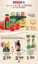 Volantino Eurospar Pagina 25: TOMARCHIO €2,99, SUCCO DESPAR TROPICALE SENZA ZUCCHERO/ANANAS/SENZA ZUCCHERI AGGIUNTI €1,59