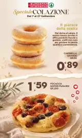 Volantino Eurospar Pagina 3: Focaccia Sapori Pugliesi €1,59, CIAMBELLA GRANDE GR.90 €0,89