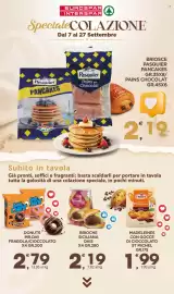 Volantino Eurospar Pagina 31: BRIOSCE PASQUIER PANCAKES €2,19, MADELEINES CON GOCCE DI CIOCCOLATO ST MICHEL GR.175 €1,99