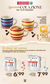 Volantino Eurospar Pagina 32: TAZZA CAFFE €1,50, Lattiera Home Inox 6 Tazze €7,99
