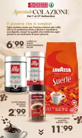 Volantino Eurospar Pagina 8: CAFFÈ ILLY GUSTO FORTE/ESPRESSO GR.250 €6,99, CAFFÈ DESPAR SOLUBILE GR.100 €2,99