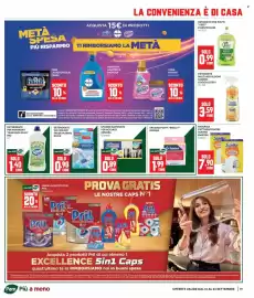 Volantino Panorama Pagina 19: Spugne saponate per acciaio Arcasa €0,89, Detergente wc solido fresh marine duck €0,90