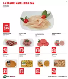 Volantino Panorama Pagina 26: Polpette di carne Pam €4,90, Hamburger alle erbette Amadori €2,45