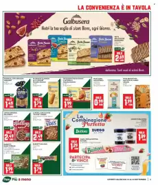 Volantino Panorama Pagina 3: Fette biscottate dorate Mulino Bianco €1,99, Barrette gran cereale €1,99