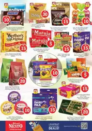 Nesto catalogue Page 6: SUPER SAVER PACK 5 pcs D BOUNTY SNICKERS 10 5x SNICKERS شوكولاتة باونتي اسنكرس ٥٠٠٥ جم /٤٠ جم 25 pcs