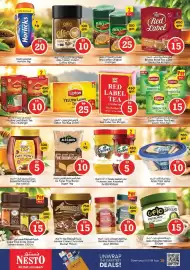 Nesto catalogue Page 9: 450 10 25% Discount هور ليكس اكجم Horlicks 1kg 1 kg alka BRU 100 gm D 20 2 Pcs. Coffe قهوة 目 MI 10 2
