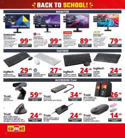 Volantino Comet Pagina 14: Lenovo Monitor 27" €89,90, Trust Puck WRL Mouse €14,99