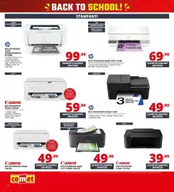 Volantino Comet Pagina 16: Canon Multifunzione Pixma TS6550i €59,90, Hp Multifunzione Deskjet 4330 €49,90