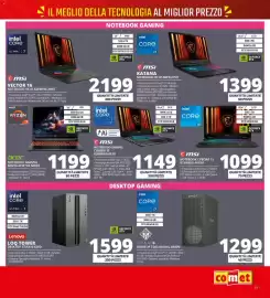 Volantino Comet Pagina 17: Msi VECTOR 16 NOTEBOOK HX AI A2XWHG-240IT €2.199,00, Msi notebook gaming cyborg 15 €1.149,00