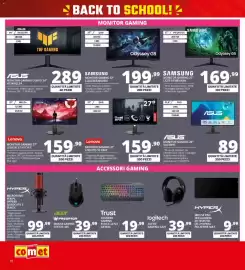 Volantino Comet Pagina 18: Samsung monitor gaming 32" €199,99, Samsung monitor gaming 27" €169,99