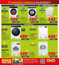 Volantino Comet Pagina 31: Candy lavatrice carica dall'alto €249,99, Lavatrice €449,99