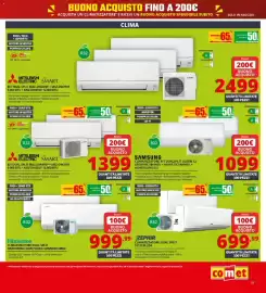 Volantino Comet Pagina 37: ZEPHIR Climatizzatore Dual Split System ZDA €699,99, Hisense climatizzatore dual split €999,99