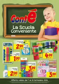 Volantino Conté Supermercati Pagina 1: Evidenziatori LEBEZ Monster €3,99, Giotto Candy Collection Magic Duo €3,99