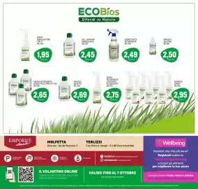 Volantino Emporio Amato Pagina 8: Igienizzante detergente ECOBios €2,49, Essenza spray ECOBios €2,95