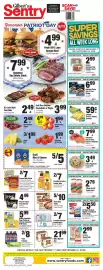 Sentry weekly ad week 37 Page 1: General Mills Cereal €7,00, Old Dutch Pretzels, Ripples or Traditional Potato Chips €5,00