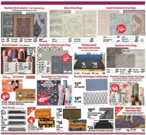 Ocean State Job Lot flyer week 37 Page 6: Multipurpose Non-Skid Entry Mats €6,00, Alara Area Rugs €21,99