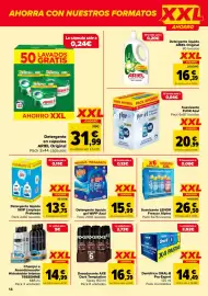 Folleto Carrefour Página 14: Suavizante lenor frescor alpino €26,50, Wipp detergente liquido gel azul €15,99