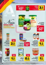 Folleto Carrefour Página 30: Chucrut Develey €0,95, King's harvest cebolla frita crujiente €1,12