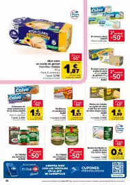 Folleto Carrefour Página 38: Carrefour Extra bonito del norte en aceite de oliva €0,74, Albo mejillones en escabeche €1,57