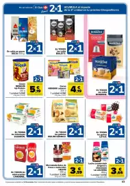 Folleto Carrefour Página 43: Nesquik Up Protein €5,19, Helios mermelada extra de fresa o melocotón €3,59