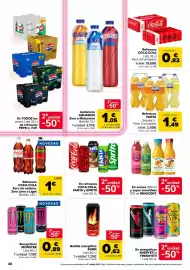 Folleto Carrefour Página 48: Fanta refrescos €1,49, Bebida energética BURN €0,62