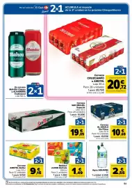 Folleto Carrefour Página 51: Agua AQUAREL €2,55, Amstel radler €9,15