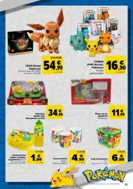 Folleto Carrefour Página 73: Funko Pop! Games: Pokémon Varios personajes €16,90, Pokémon Battle Disc Showdown surtido €34,99