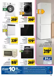 Folleto Carrefour Página 85: Hisense Placa HI6311BSHYCE €179,00, Hisense Horno BI62216AX €269,00