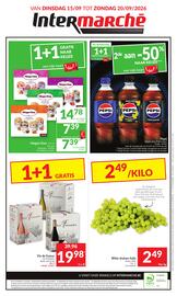 Intermarché folder week 38 Pagina 14: Vin de France Les Floriandes €19,98, Witte druiven Italia €2,49