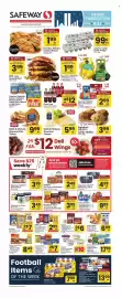 Safeway weekly ad week 37 Page 1: Dunkin' Donuts Coffee or CAFÉ BUSTELO Ground Coffee €8,49, Various Paper Products €13,99