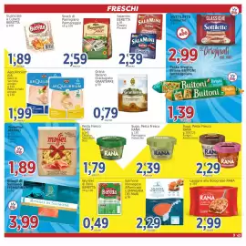Volantino Market Ingross Pagina 9: Tortellini Maffei €1,89, Snack di Parmigiano Parmareggio €2,59
