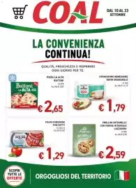 Volantino Maxi Coal Pagina 1: Frollini integrelle con farina integrale Lazzaroni €2,59, Polpa pomodoro fine Mutti €1,29