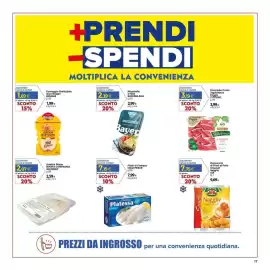 Volantino Docks Cash&Carry Pagina 17: Mozzarella Bayer €2,39, Prosciutto Crudo Tagliofresco Poggio Citterio €3,99