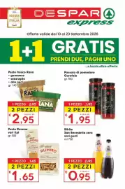 Volantino DeSpar Express Pagina 1: Passata di pomodoro Garofalo €1,95, Pasta Rummo €1,65