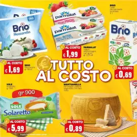 Volantino Mercati Alimentari Pagina 2: Brio Latte Parzialmente Scremato €0,69, Parmalat Yogurt intero/magro €1,99