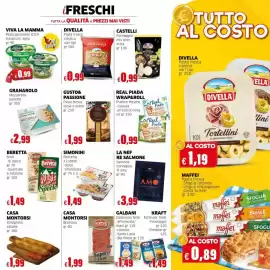 Volantino Mercati Alimentari Pagina 9: Galbanino fette €1,49, Simonini Pancetta a cubetti dolce affumicata €1,49
