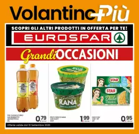 Volantino Eurospar settimana 37 Pagina 16: Pesto Fresco Rana €1,99, THE CLASSICO/ ZERO SAN BENEDETTO LIMONE/PESCA €0,89