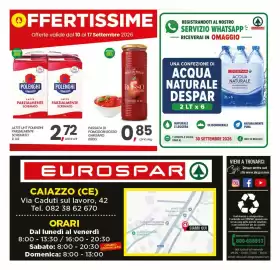 Volantino Eurospar settimana 37 Pagina 29: Passata di pomodori rosso gargano €0,85