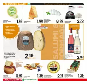 Volantino Eurospar settimana 37 Pagina 6: Gorgonzola e mascarpone fiori di delizia quattrorose €1,29